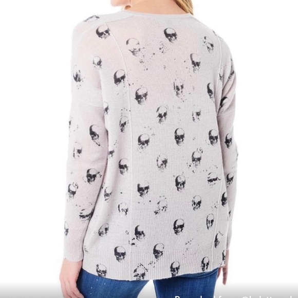 Skull Cashmere Jen V Neck Sweater - Picture 3 of 7
